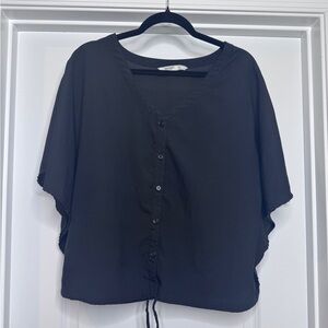 Old Navy Women’s Wing-Sleeve Short Sleeve Shirt